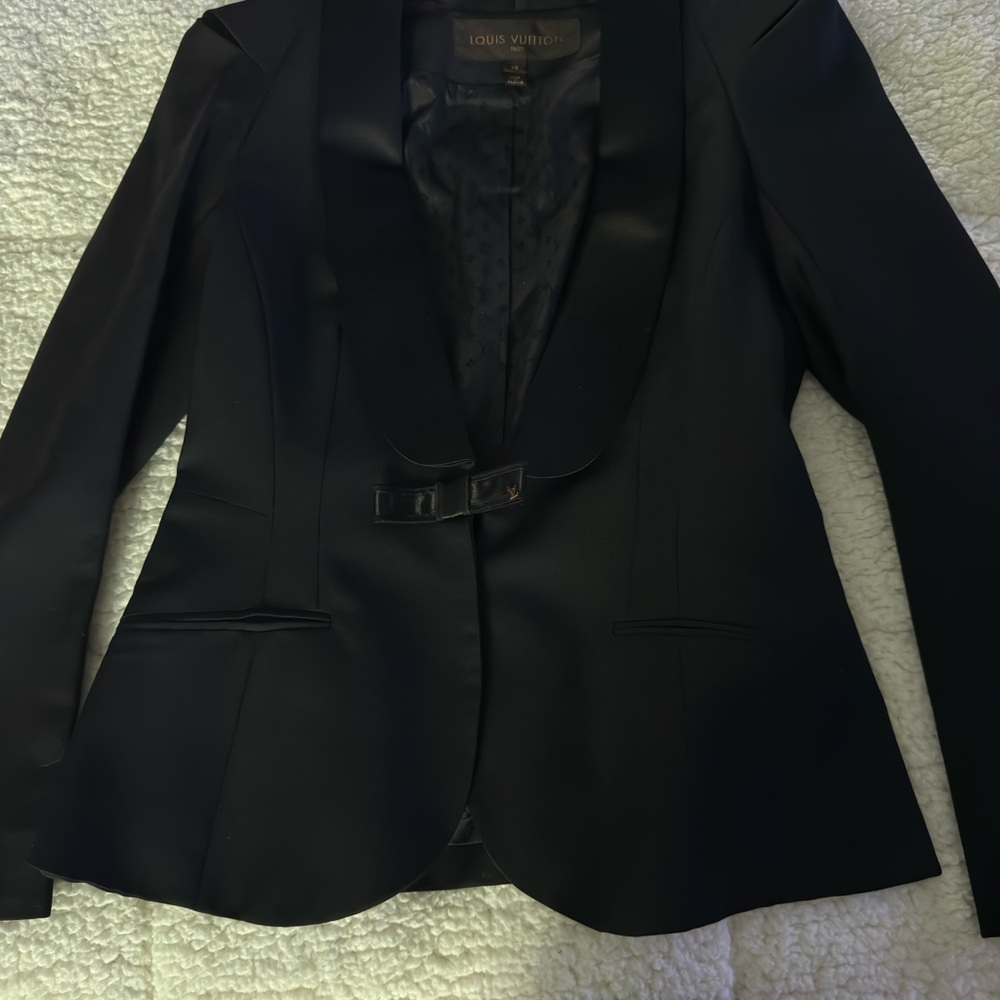 Louis Vuitton Black Tuxedo Blazer